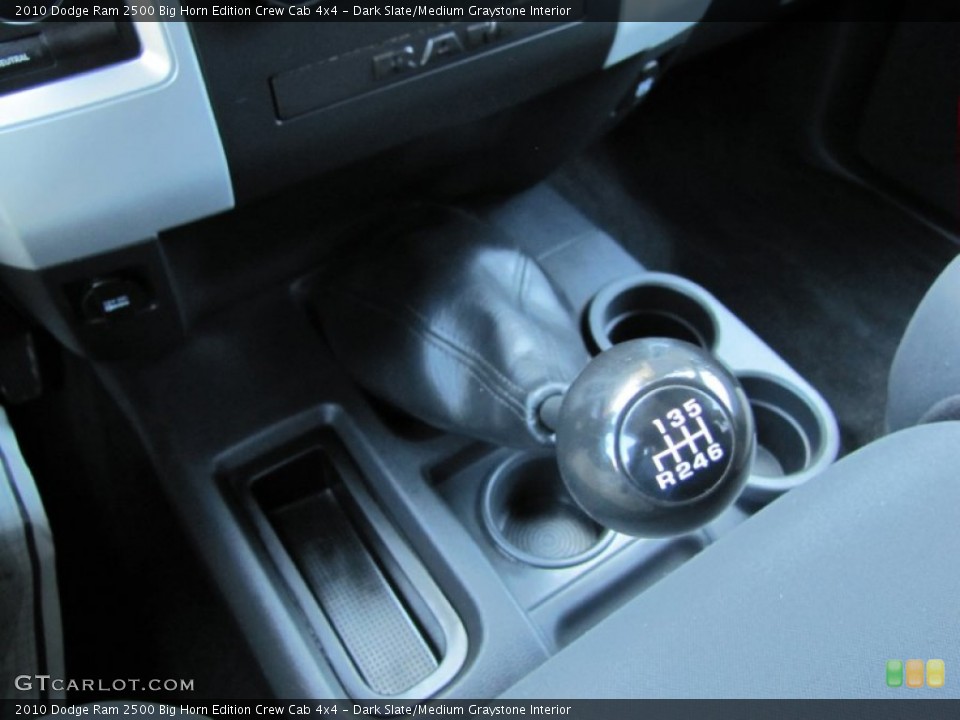 Dark Slate/Medium Graystone Interior Transmission for the 2010 Dodge Ram 2500 Big Horn Edition Crew Cab 4x4 #54737372