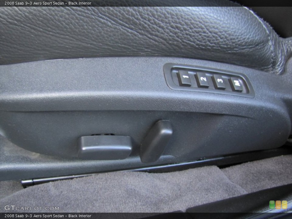 Black Interior Controls for the 2008 Saab 9-3 Aero Sport Sedan #54737678