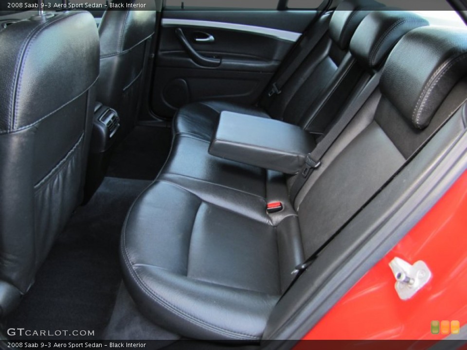 Black Interior Photo for the 2008 Saab 9-3 Aero Sport Sedan #54737714