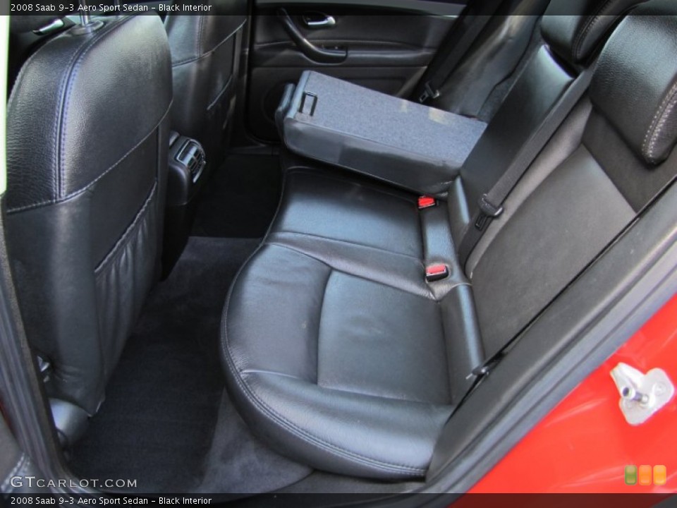 Black Interior Photo for the 2008 Saab 9-3 Aero Sport Sedan #54737717