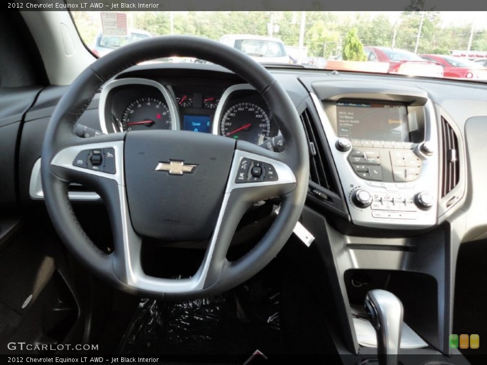 Jet Black Interior Steering Wheel for the 2012 Chevrolet Equinox LT AWD #54740745