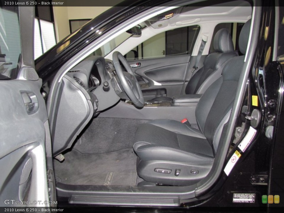 Black Interior Photo for the 2010 Lexus IS 250 #54740775