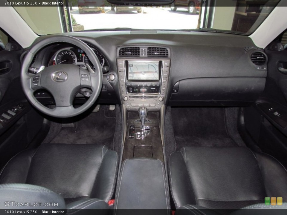 Black Interior Dashboard for the 2010 Lexus IS 250 #54740826
