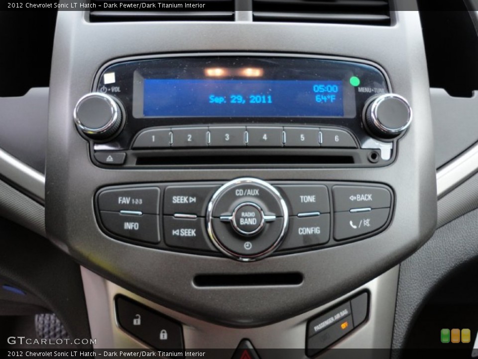 Dark Pewter/Dark Titanium Interior Controls for the 2012 Chevrolet Sonic LT Hatch #54741171