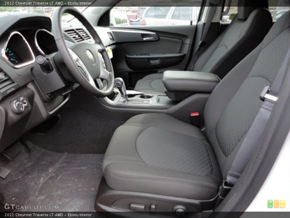 Ebony Interior Photo for the 2012 Chevrolet Traverse LT AWD #54742792