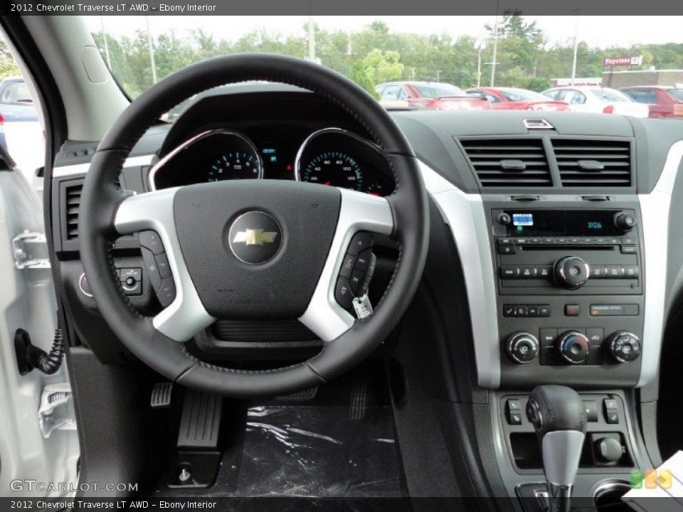 Ebony Interior Dashboard for the 2012 Chevrolet Traverse LT AWD #54742803