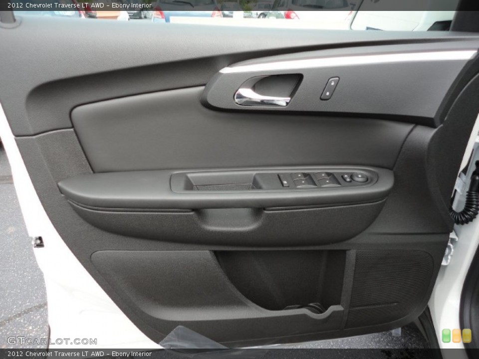 Ebony Interior Door Panel for the 2012 Chevrolet Traverse LT AWD #54742820
