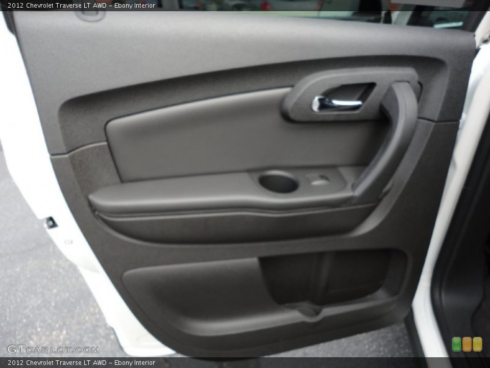 Ebony Interior Door Panel for the 2012 Chevrolet Traverse LT AWD #54742848