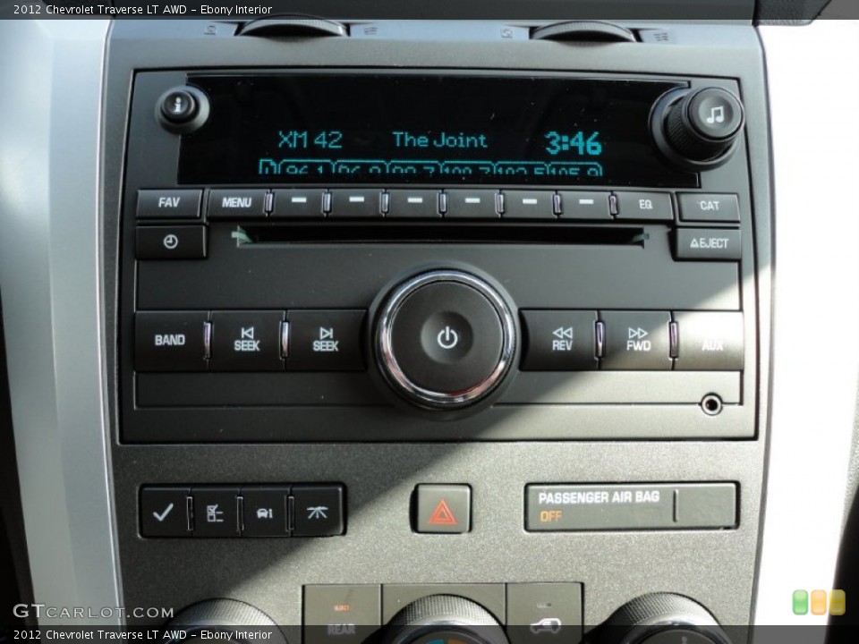 Ebony Interior Audio System for the 2012 Chevrolet Traverse LT AWD #54743049