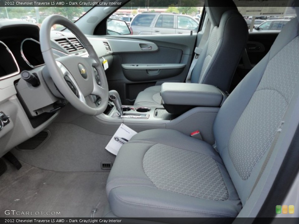 Dark Gray/Light Gray Interior Photo for the 2012 Chevrolet Traverse LS AWD #54743163