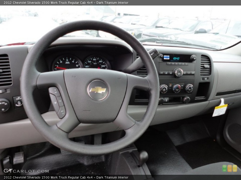 Dark Titanium Interior Steering Wheel for the 2012 Chevrolet Silverado 1500 Work Truck Regular Cab 4x4 #54743394