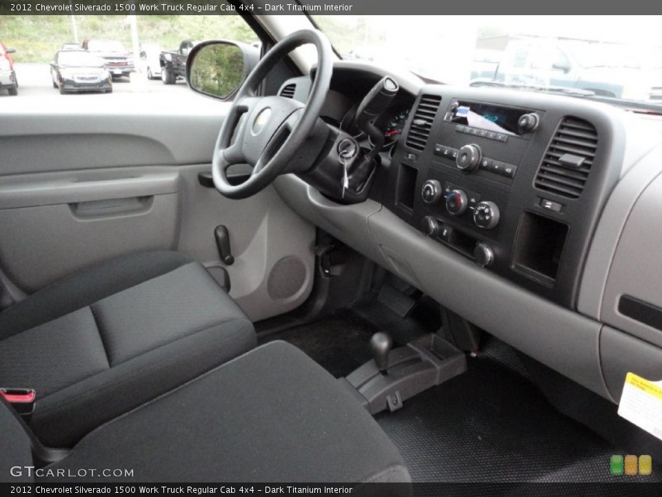 Dark Titanium Interior Dashboard for the 2012 Chevrolet Silverado 1500 Work Truck Regular Cab 4x4 #54743421