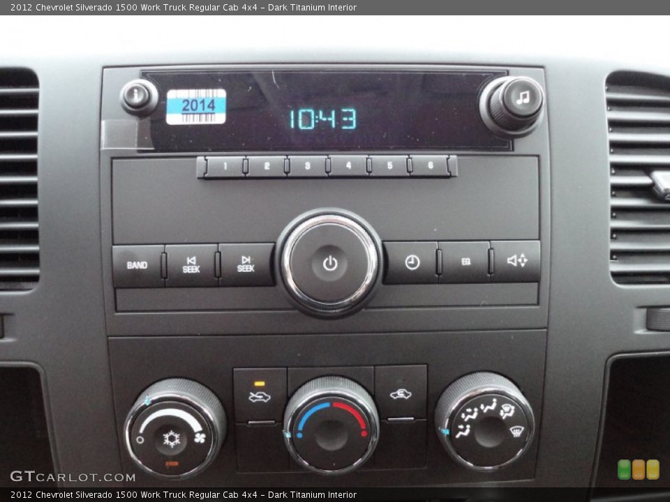 Dark Titanium Interior Audio System for the 2012 Chevrolet Silverado 1500 Work Truck Regular Cab 4x4 #54743439