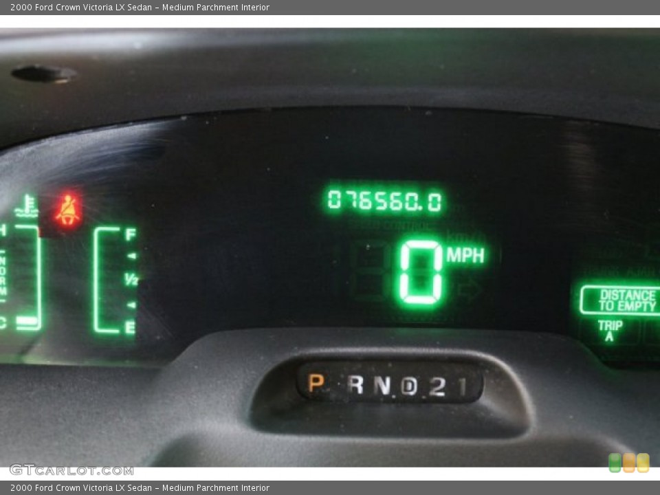 Medium Parchment Interior Gauges for the 2000 Ford Crown Victoria LX Sedan #54744465