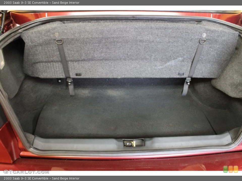 Sand Beige Interior Trunk for the 2003 Saab 9-3 SE Convertible #54746982