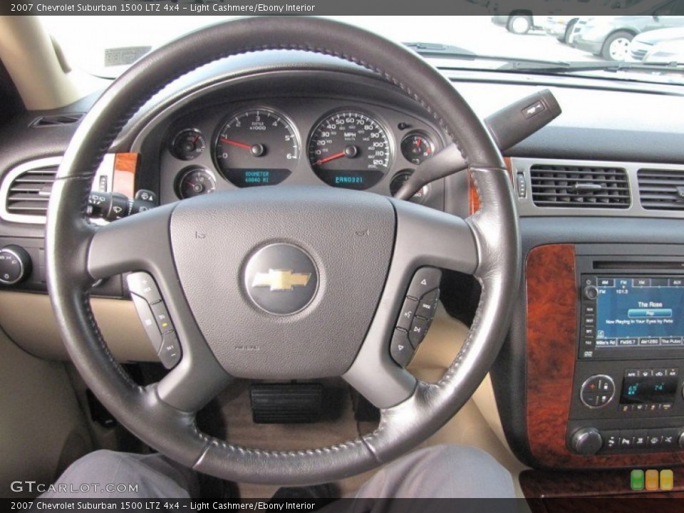 Light Cashmere/Ebony Interior Steering Wheel for the 2007 Chevrolet Suburban 1500 LTZ 4x4 #54747732