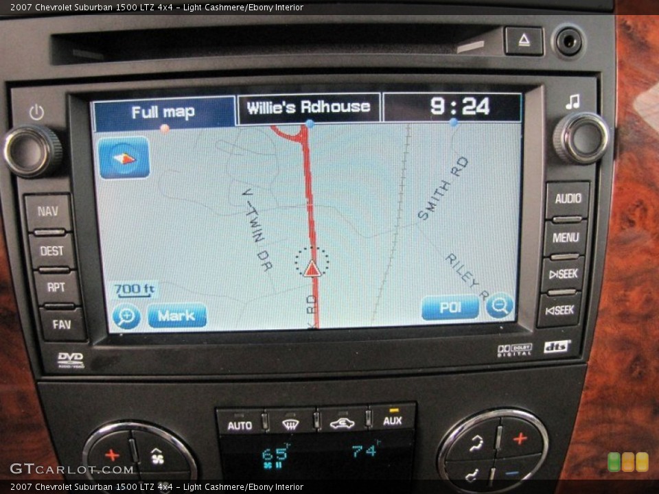 Light Cashmere/Ebony Interior Navigation for the 2007 Chevrolet Suburban 1500 LTZ 4x4 #54747754