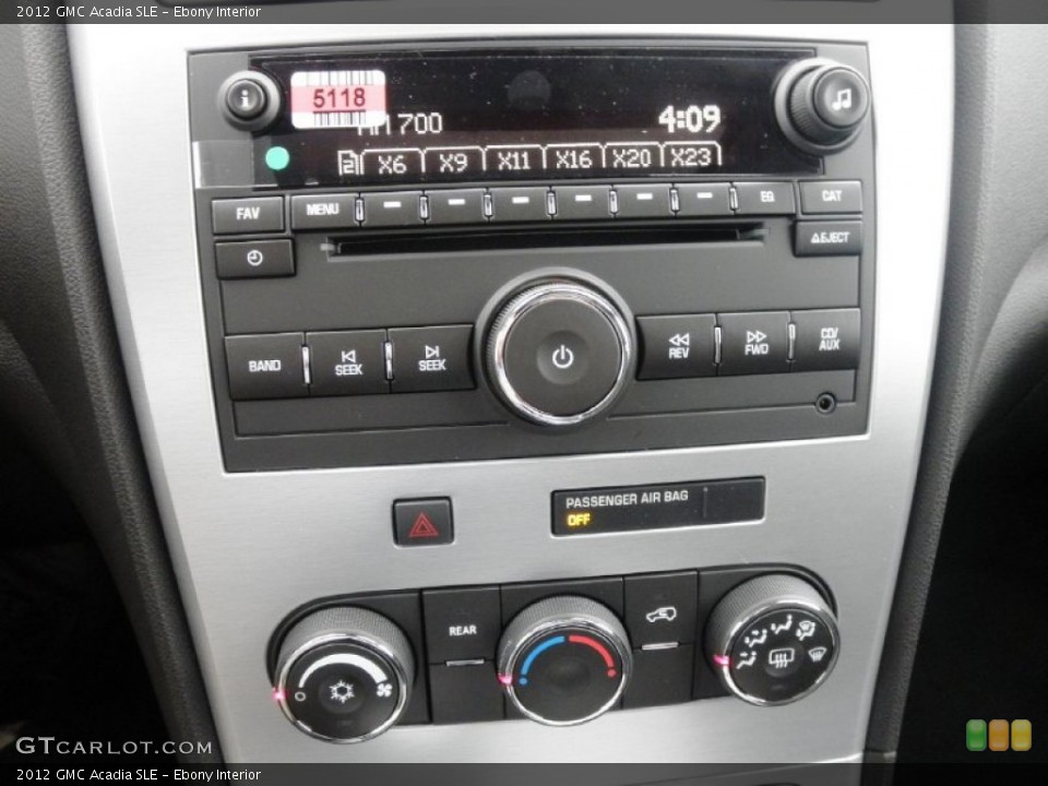 Ebony Interior Audio System for the 2012 GMC Acadia SLE #54747954