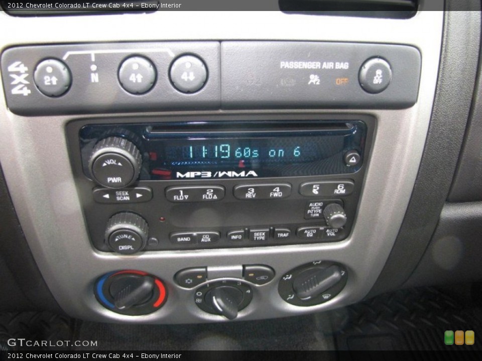 Ebony Interior Audio System for the 2012 Chevrolet Colorado LT Crew Cab 4x4 #54748407