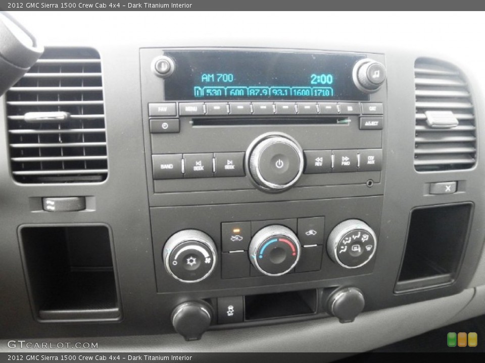 Dark Titanium Interior Controls for the 2012 GMC Sierra 1500 Crew Cab 4x4 #54748631