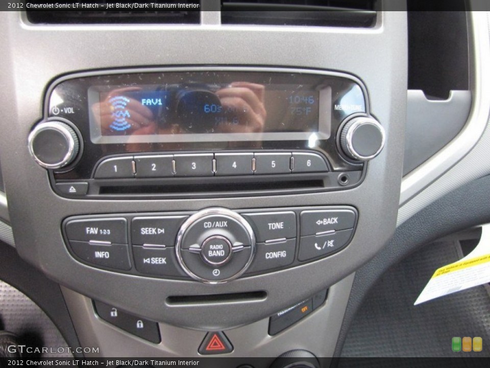 Jet Black/Dark Titanium Interior Controls for the 2012 Chevrolet Sonic LT Hatch #54749052