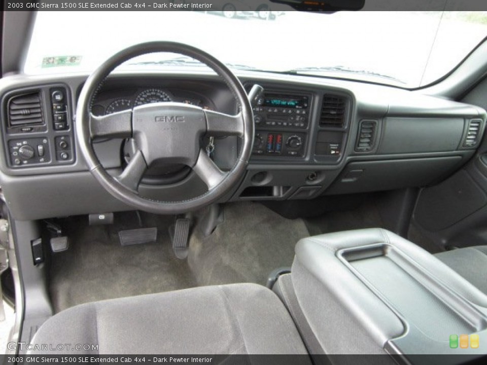 Dark Pewter Interior Dashboard for the 2003 GMC Sierra 1500 SLE Extended Cab 4x4 #54750735