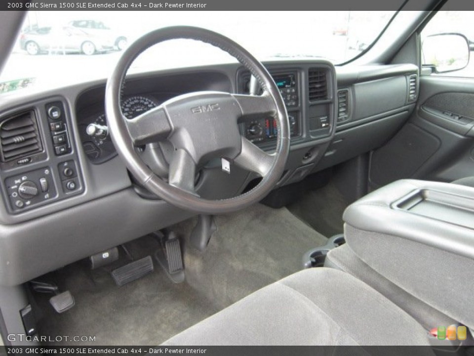 Dark Pewter Interior Prime Interior for the 2003 GMC Sierra 1500 SLE Extended Cab 4x4 #54750753