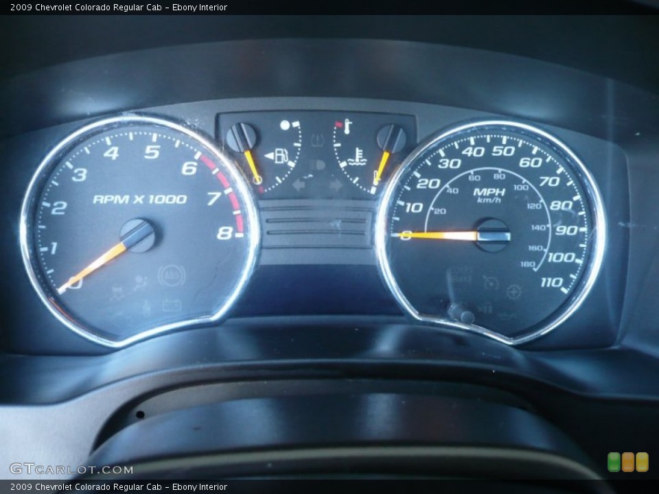 Ebony Interior Gauges for the 2009 Chevrolet Colorado Regular Cab #54753057