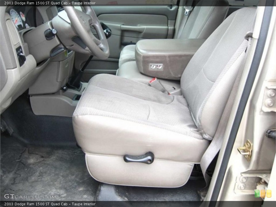 Taupe Interior Photo for the 2003 Dodge Ram 1500 ST Quad Cab #54754678