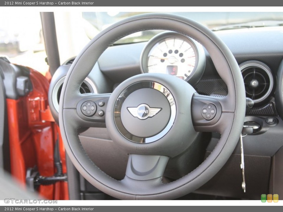 Carbon Black Interior Steering Wheel for the 2012 Mini Cooper S Hardtop #54755607