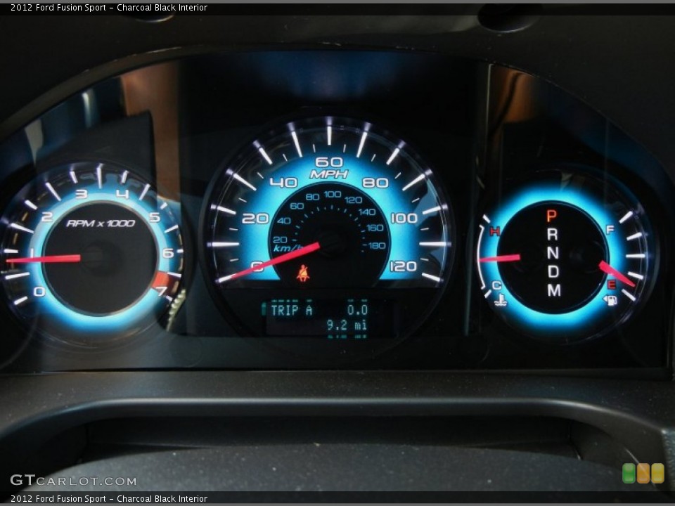 Charcoal Black Interior Gauges for the 2012 Ford Fusion Sport #54756300