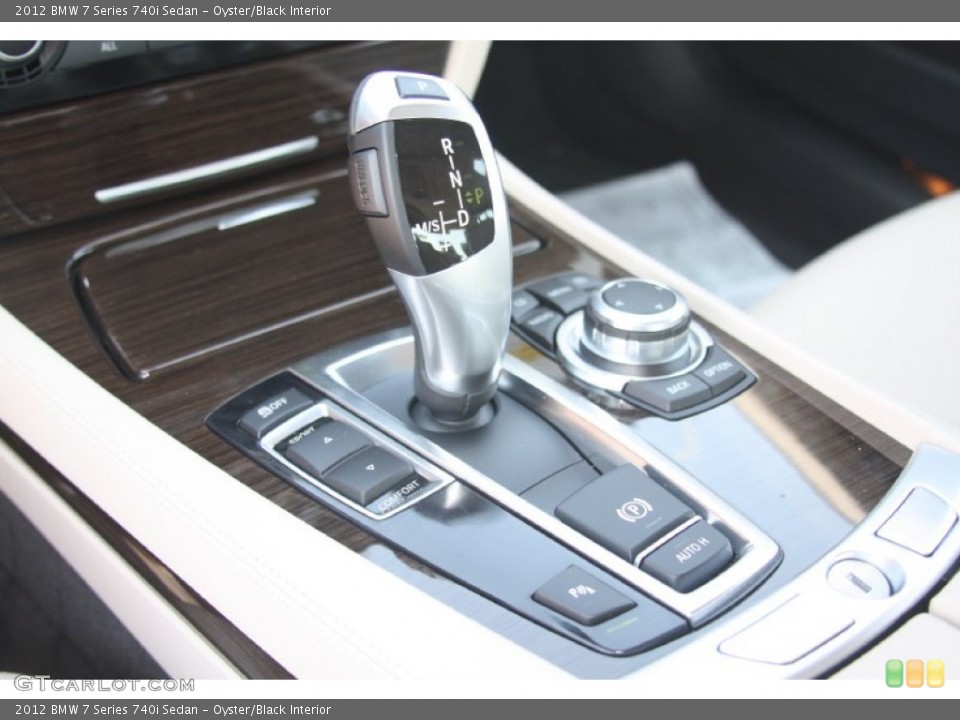 Oyster/Black Interior Transmission for the 2012 BMW 7 Series 740i Sedan #54758055