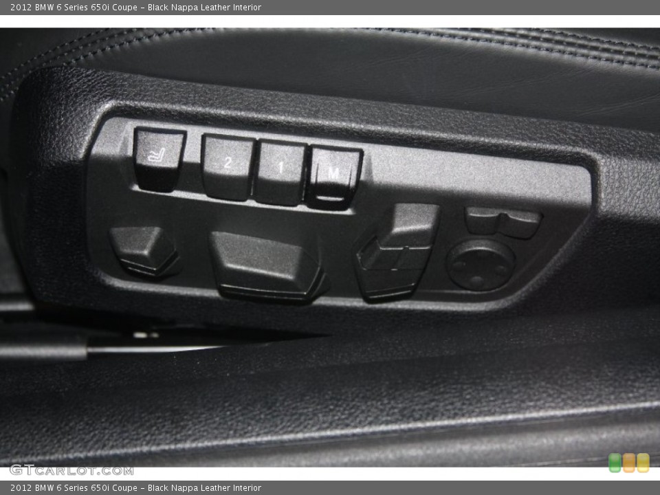 Black Nappa Leather Interior Controls for the 2012 BMW 6 Series 650i Coupe #54758232