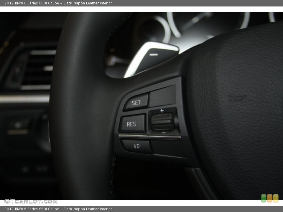 Black Nappa Leather Interior Controls for the 2012 BMW 6 Series 650i Coupe #54758316