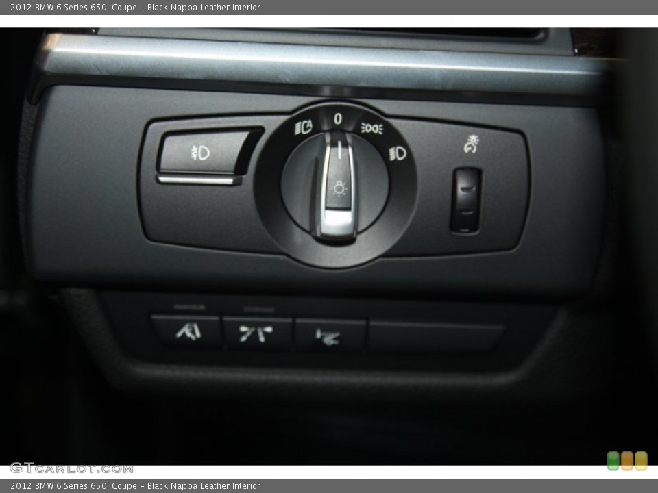 Black Nappa Leather Interior Controls for the 2012 BMW 6 Series 650i Coupe #54758325