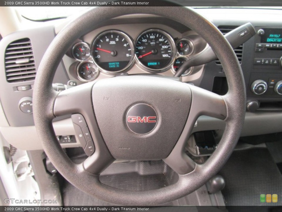 Dark Titanium Interior Steering Wheel for the 2009 GMC Sierra 3500HD Work Truck Crew Cab 4x4 Dually #54758370