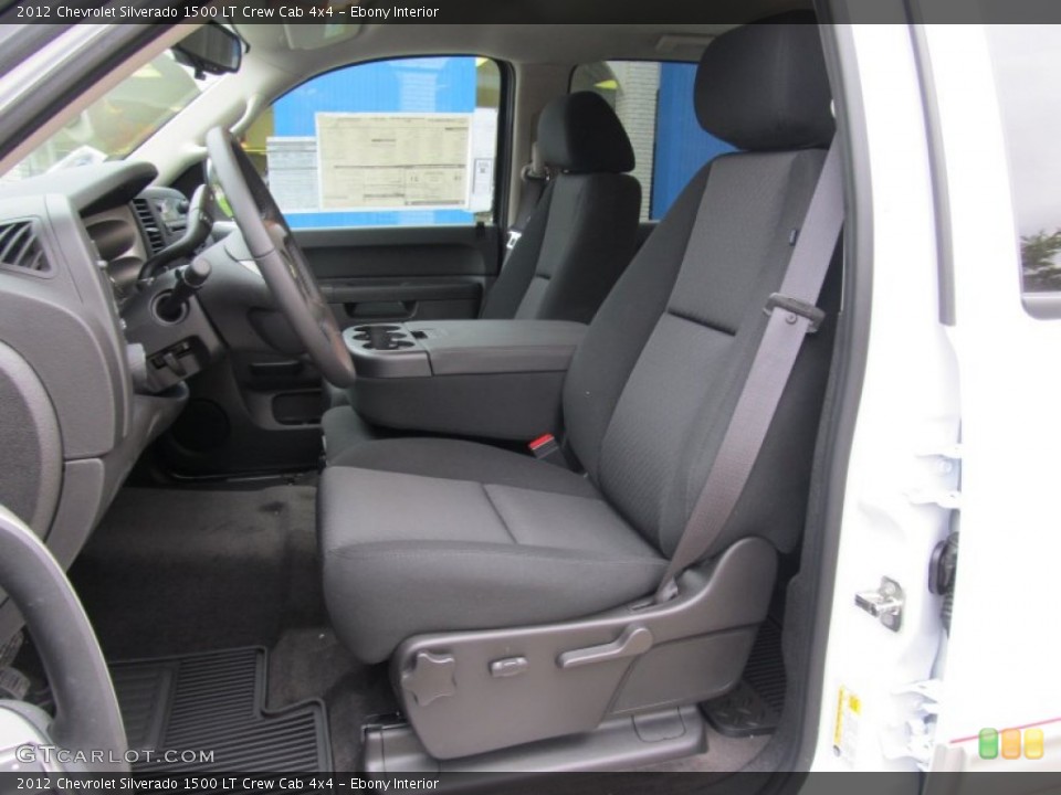 Ebony Interior Photo for the 2012 Chevrolet Silverado 1500 LT Crew Cab 4x4 #54758607