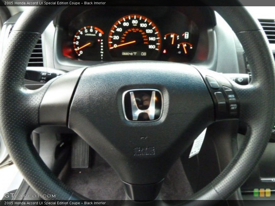 Black Interior Steering Wheel for the 2005 Honda Accord LX Special Edition Coupe #54761839