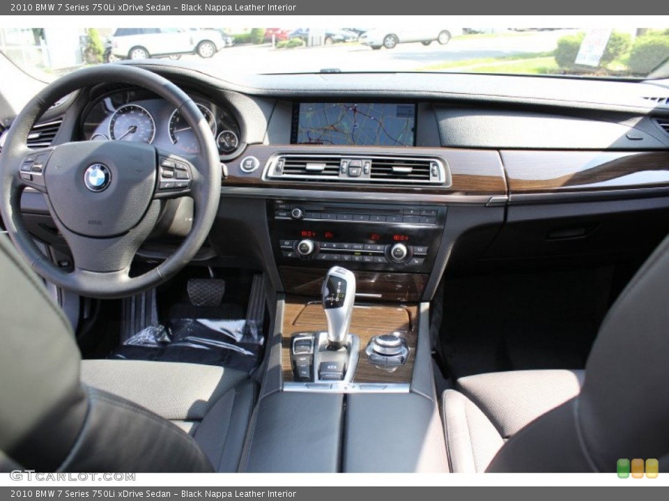 Black Nappa Leather Interior Dashboard for the 2010 BMW 7 Series 750Li xDrive Sedan #54762193