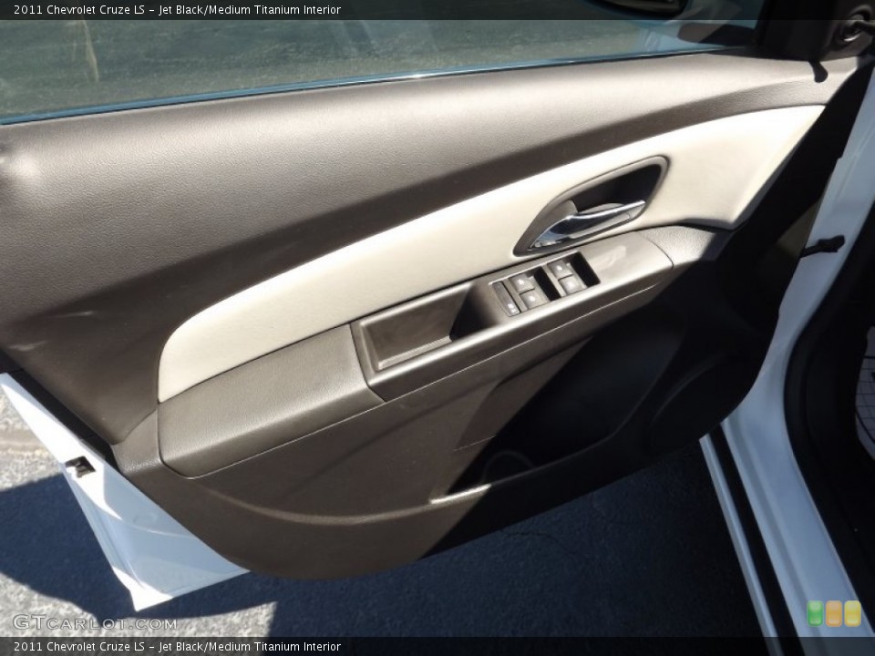 Jet Black/Medium Titanium Interior Door Panel for the 2011 Chevrolet Cruze LS #54762286