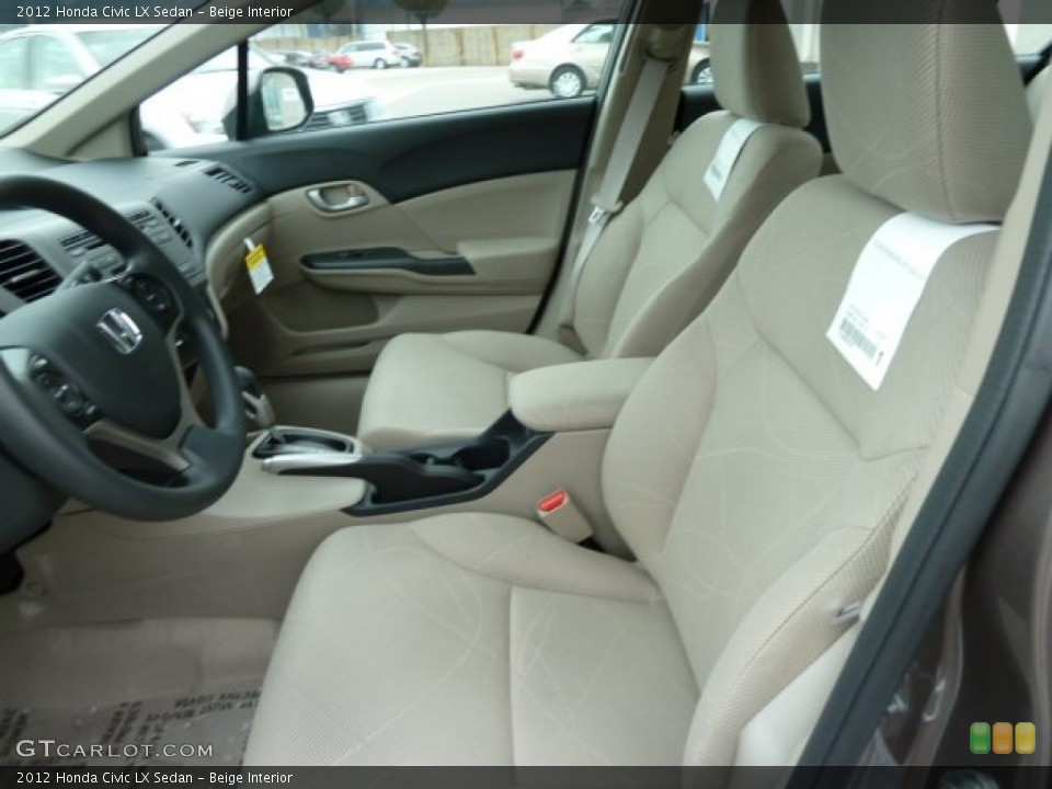 Beige Interior Photo for the 2012 Honda Civic LX Sedan #54762630