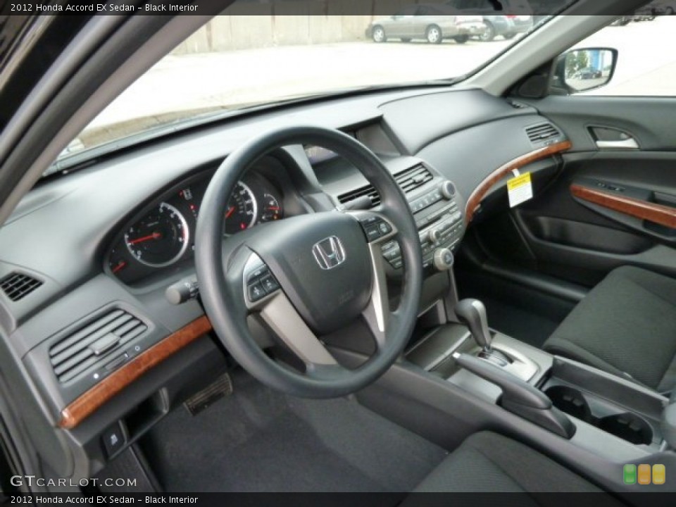 Black Interior Prime Interior for the 2012 Honda Accord EX Sedan #54762849