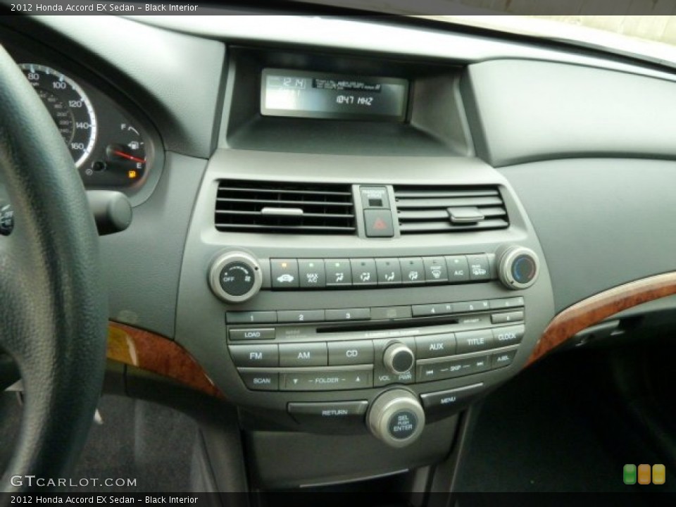 Black Interior Controls for the 2012 Honda Accord EX Sedan #54762870