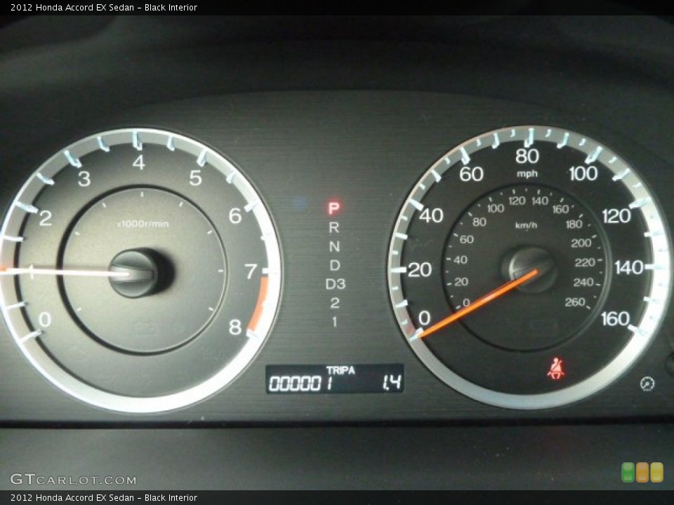 Black Interior Gauges for the 2012 Honda Accord EX Sedan #54762879