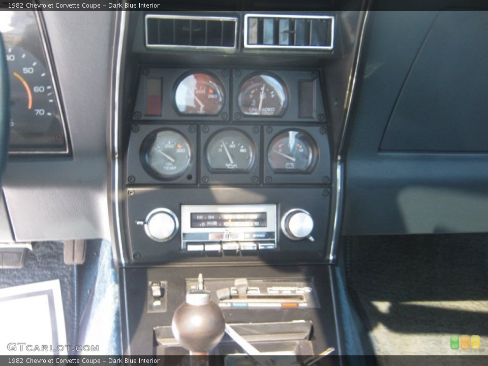 Dark Blue Interior Gauges for the 1982 Chevrolet Corvette Coupe #54763015