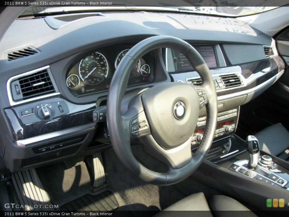 Black Interior Dashboard for the 2011 BMW 5 Series 535i xDrive Gran Turismo #54763029
