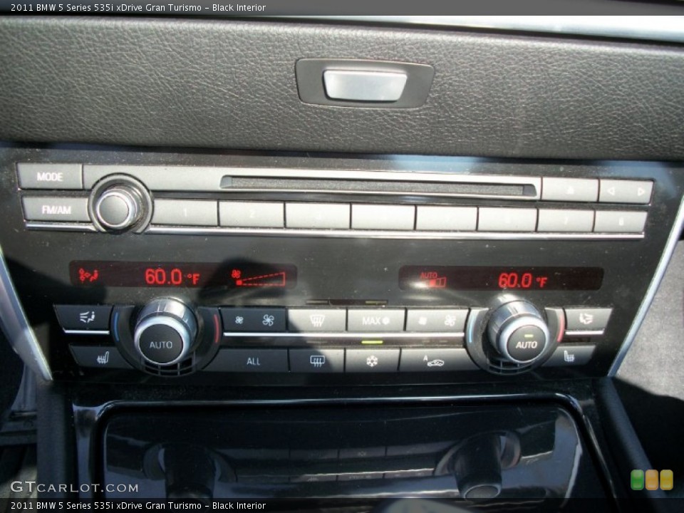 Black Interior Controls for the 2011 BMW 5 Series 535i xDrive Gran Turismo #54763047