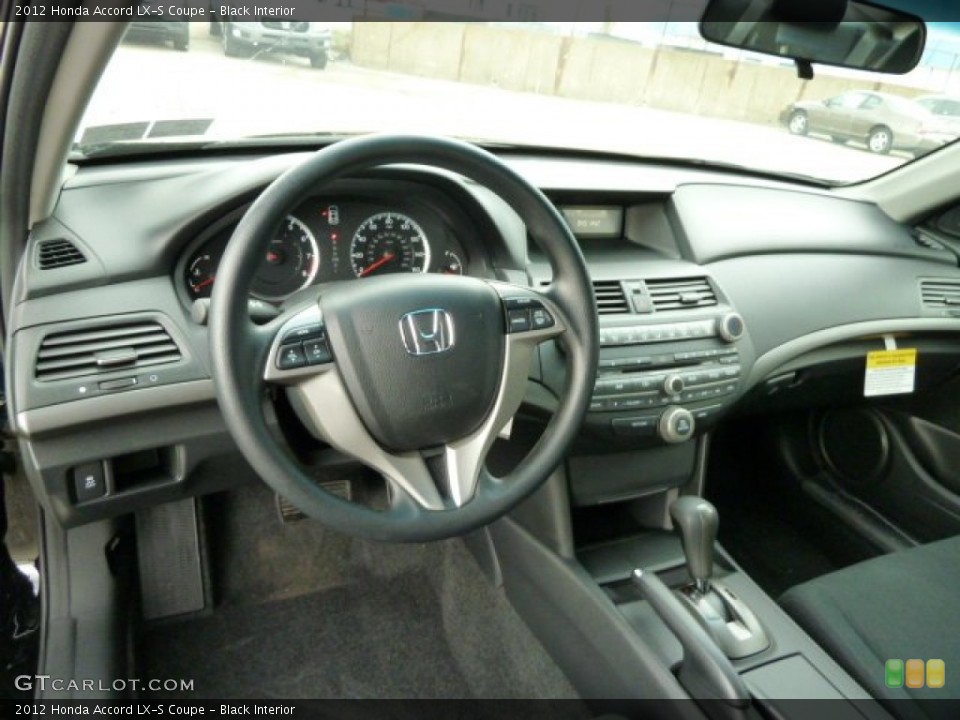 Black Interior Dashboard for the 2012 Honda Accord LX-S Coupe #54763155