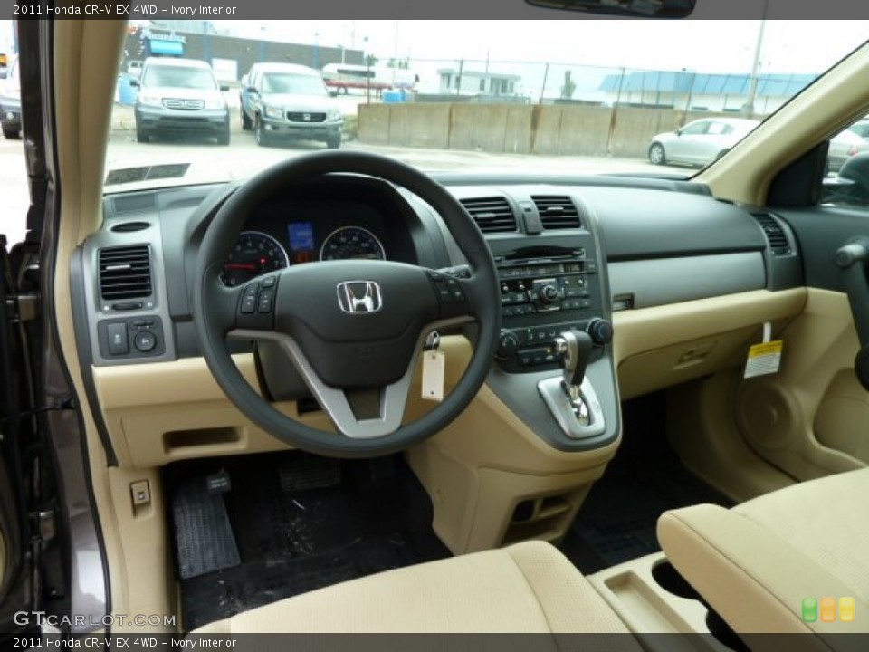 Ivory Interior Dashboard for the 2011 Honda CR-V EX 4WD #54763509