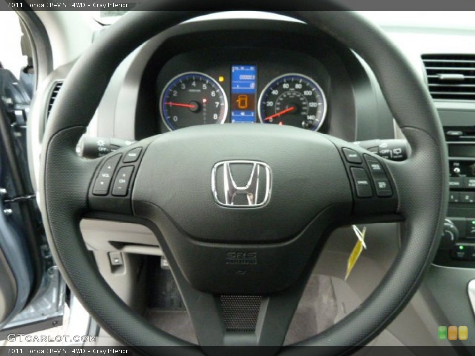 Gray Interior Steering Wheel for the 2011 Honda CR-V SE 4WD #54763701
